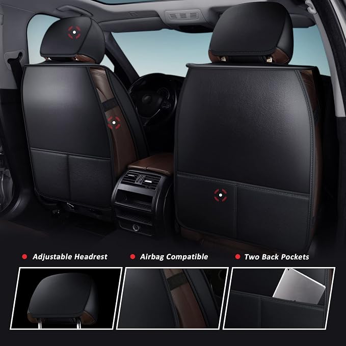 Car Seat Covers — Front Seat — Black