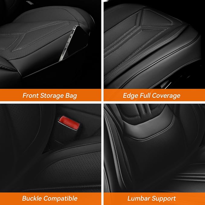 Universal Seat Covers — Front Seat — Black