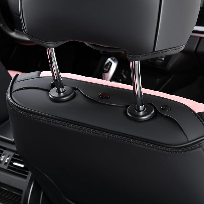 Universal Seat Covers — Front Seat — Pink / Black