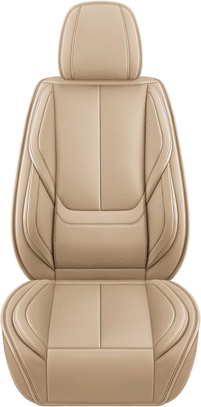 Universal Seat Covers — Full Set — Black / Beige