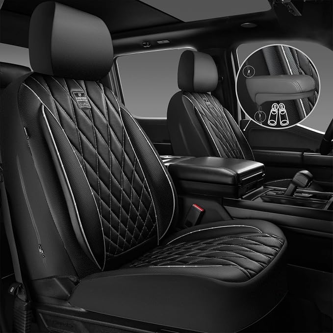 Universal Seat Covers — Front Seat — Black