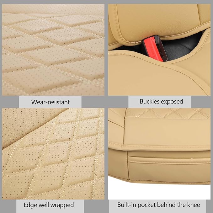 Universal Seat Covers — Full Set — Beige