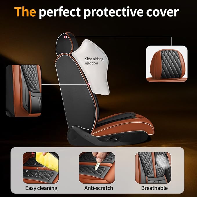 Seat Covers for Nissan Frontier — Full Set — Brown