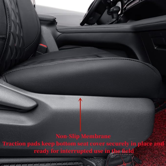 Seat Covers for Toyota Sienna — Full Set — Black / Red