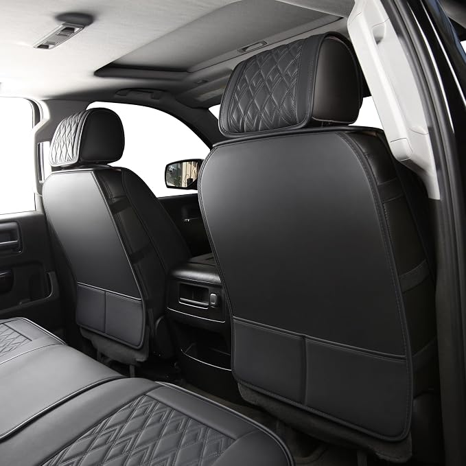 Seat Covers for Chevrolet Silverado / GMC Sierra — Front Seat — Black / White
