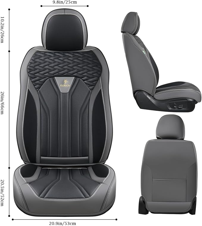 Universal Seat Covers — Gray / Black