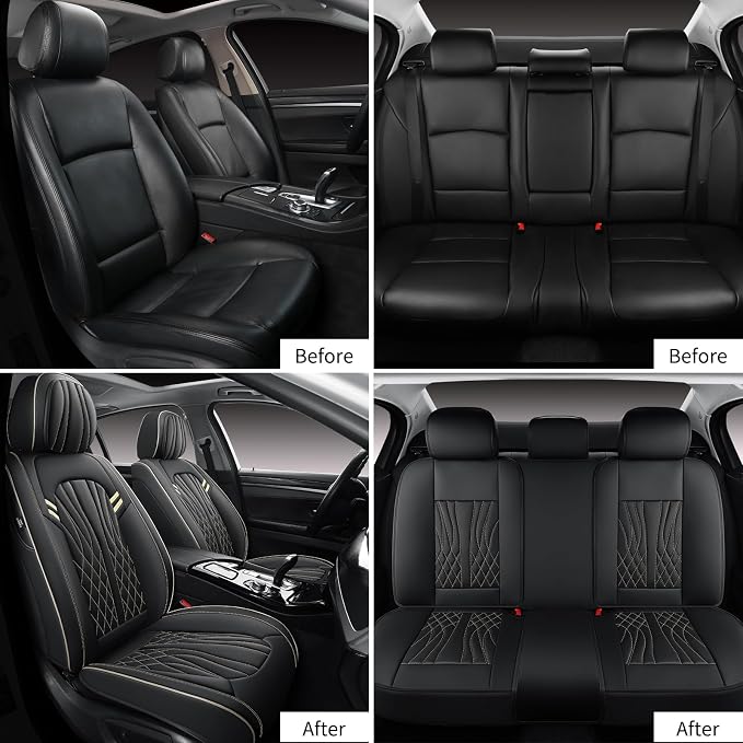 Universal Seat Covers — Full Set — Black