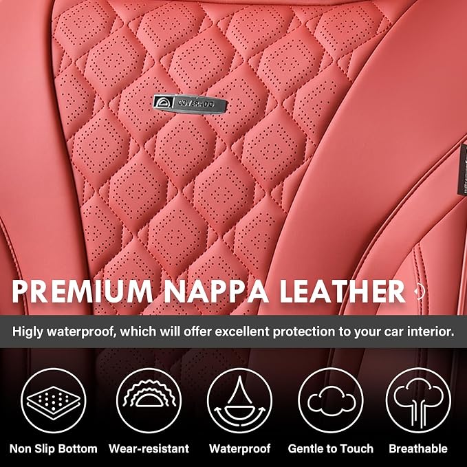 Universal Seat Covers — Full Set — Red