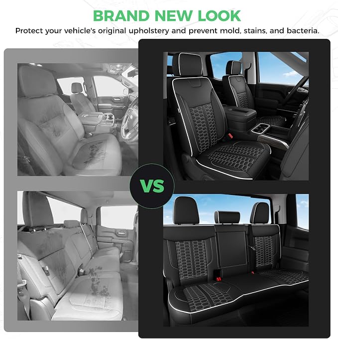 Faux Leather Seat Covers for Chevrolet Silverado / GMC Sierra