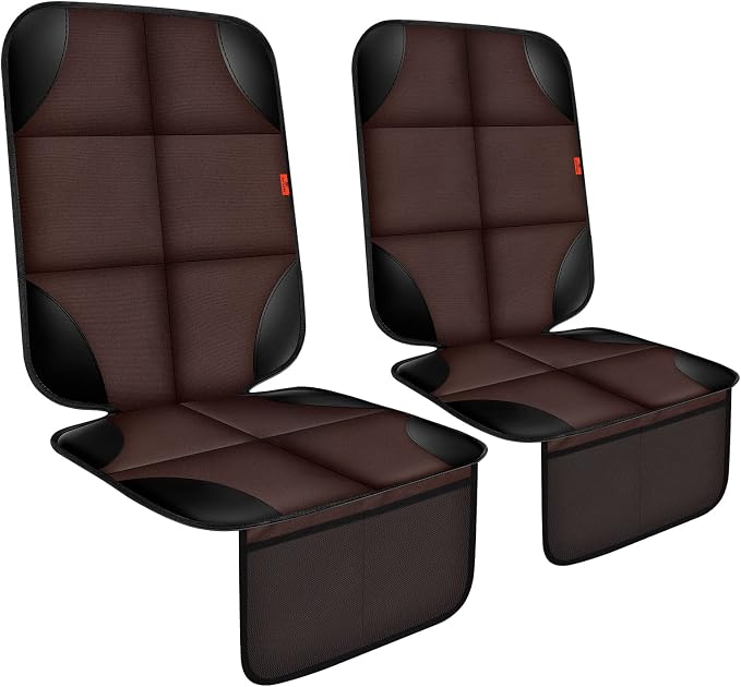 Child Car Seat Protector — Brown
