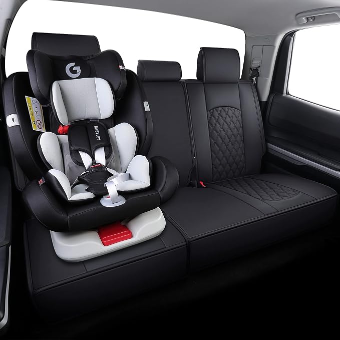 Faux Leather Seat Covers for Toyota Tundra — Full Set — Black