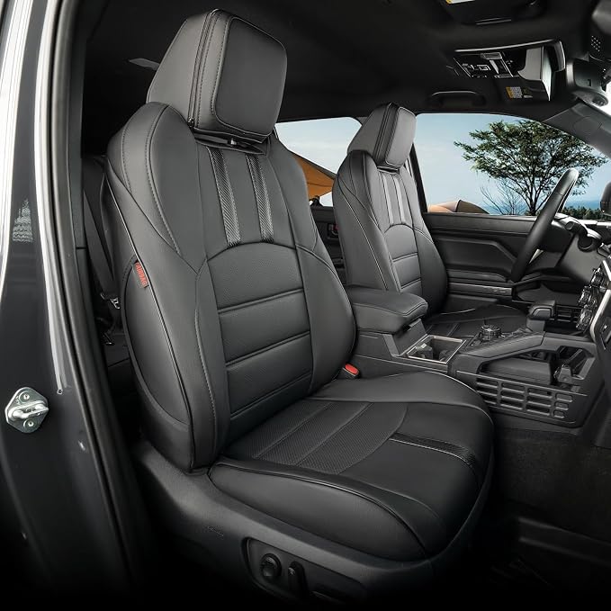 Seat Covers for Toyota Tacoma — Full Set — Black