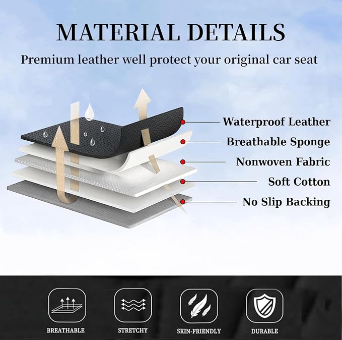 Universal Seat Covers — Full Set — Beige