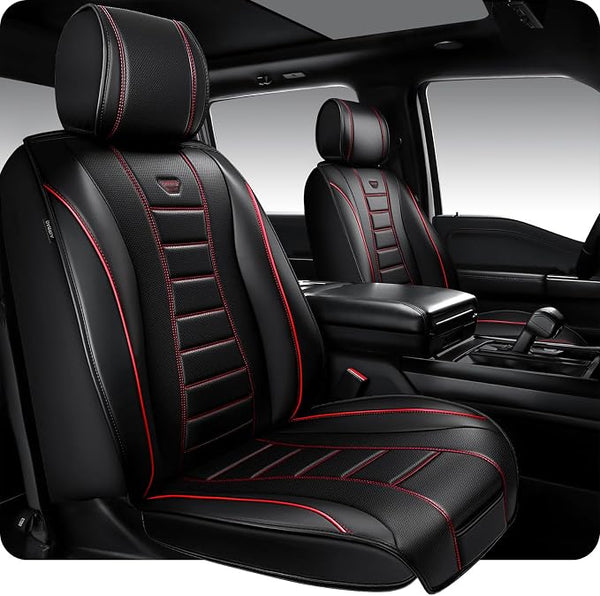 Universal Seat Covers — Front Seat — Black / Red