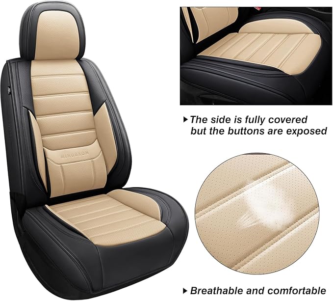 Universal Seat Covers — Front Seat — Beige