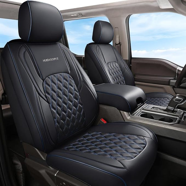 Seat Covers for Multiple Vehicles — Full Set — Black / Blue