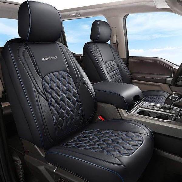 Seat Covers for Multiple Vehicles — Front Seat — Black / Blue