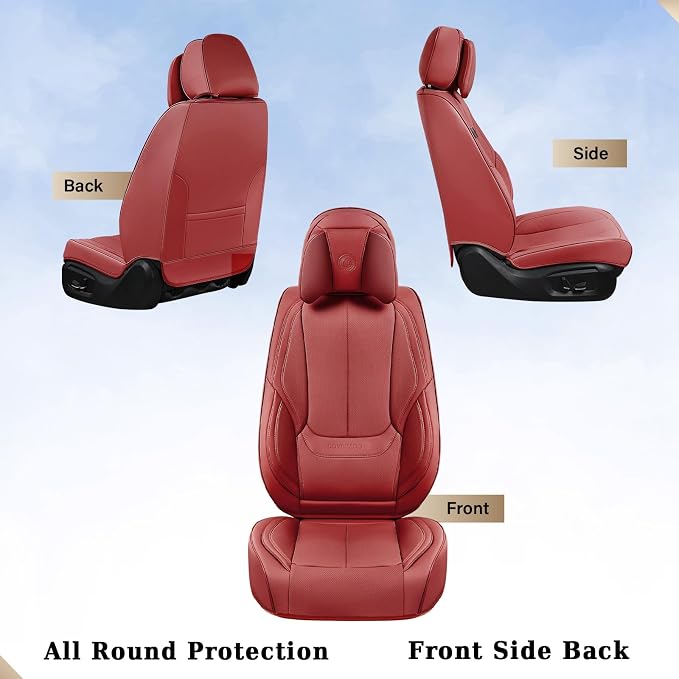 Universal Seat Covers — Front Seat — Red