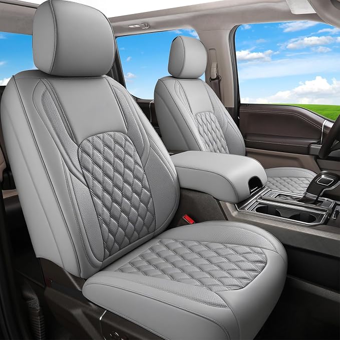 Seat Covers for Multiple Vehicles — Front Seat — Gray