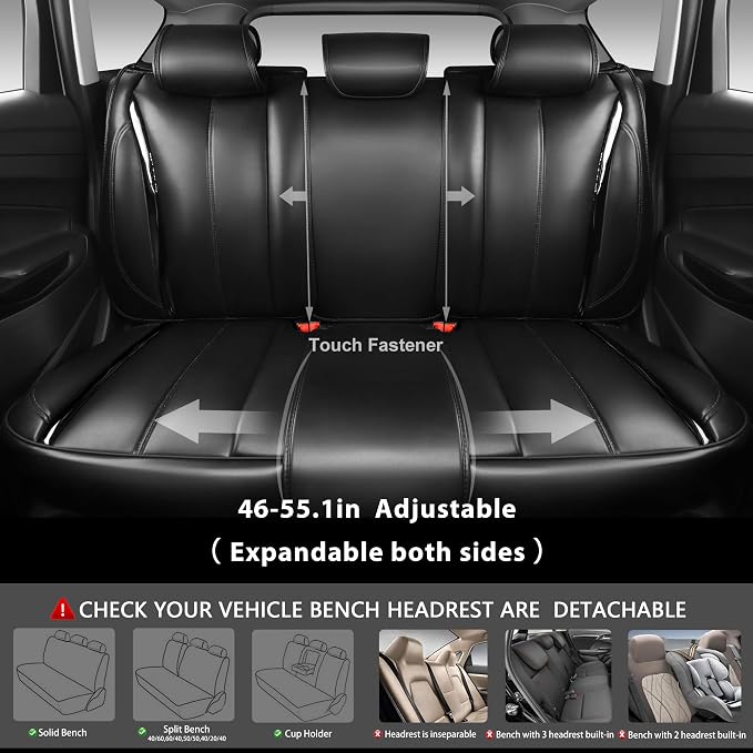 Universal Seat Covers — Full Set — Black