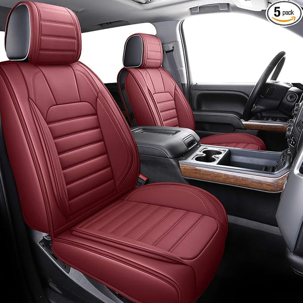 Seat Covers for Chevrolet Silverado / GMC Sierra — Full Set — Burgundy