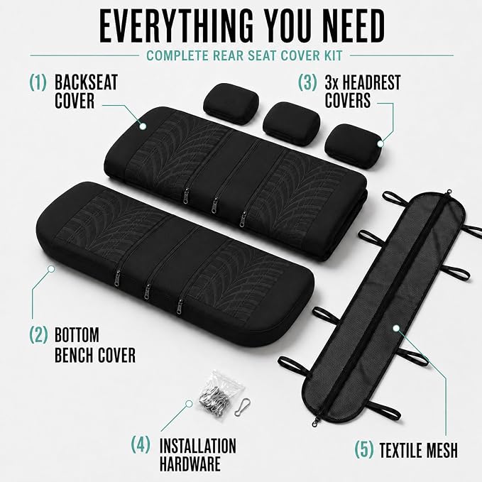 Universal Seat Covers — Black