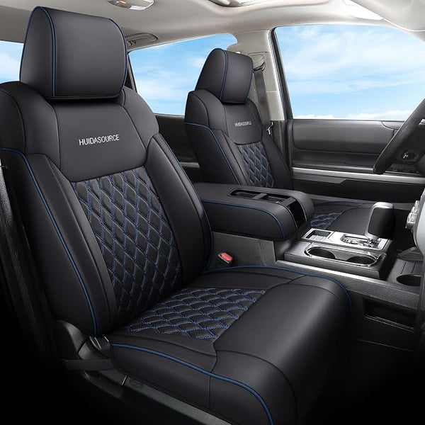 Seat Covers for Multiple Vehicles — Full Set — Black / Blue