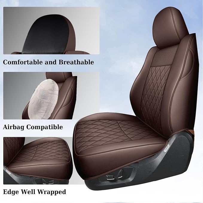 Seat Covers for Toyota Tacoma — Full Set — Brown