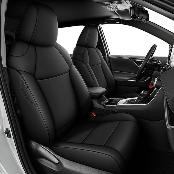 Faux Leather Seat Covers for Toyota RAV4 — Full Set — Black