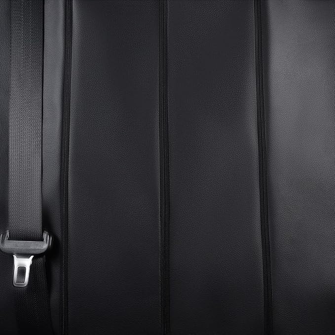 Faux Leather Car Seat Covers — Full Set — Black