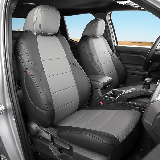 Seat Covers for Toyota Tacoma — Full Set — Black / Gray