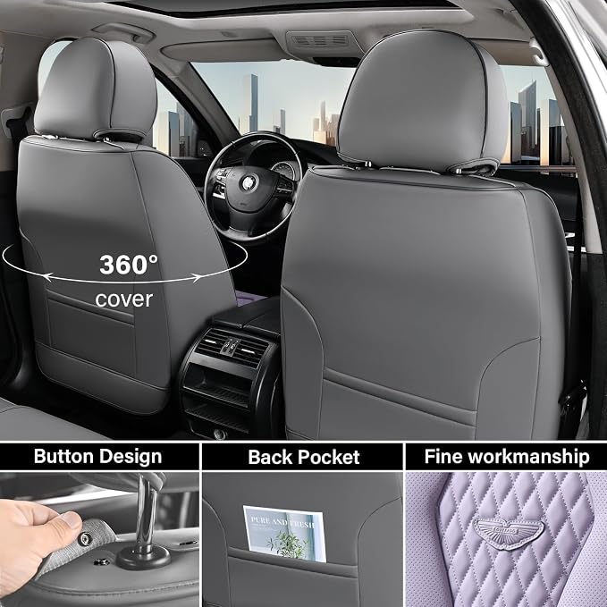 Universal Seat Covers — Front Seat — Purple