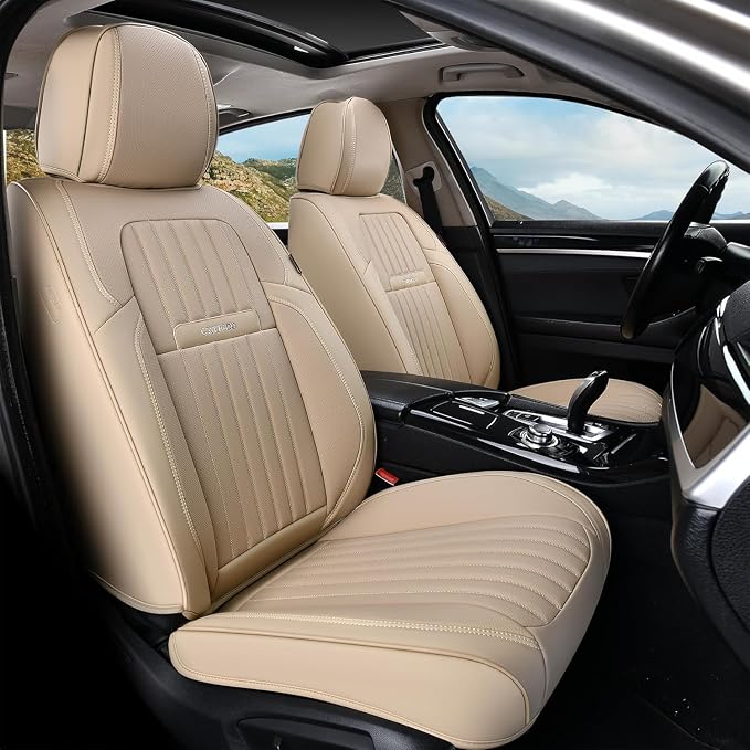 Universal Seat Covers — Full Set — Beige