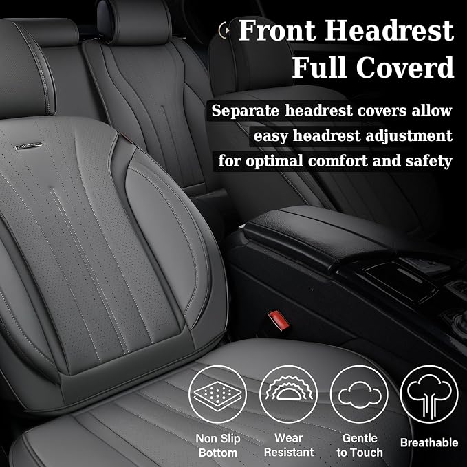 Universal Seat Covers — Full Set — Gray