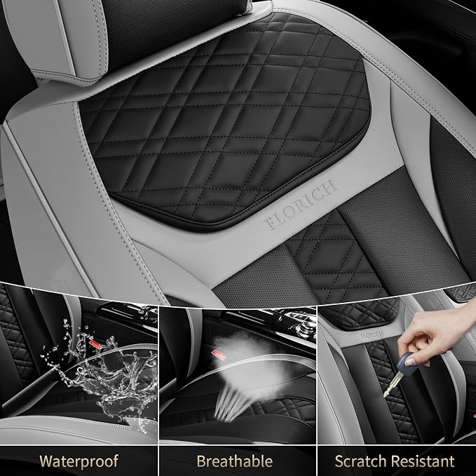 Universal Seat Covers — Front Seat — Gray