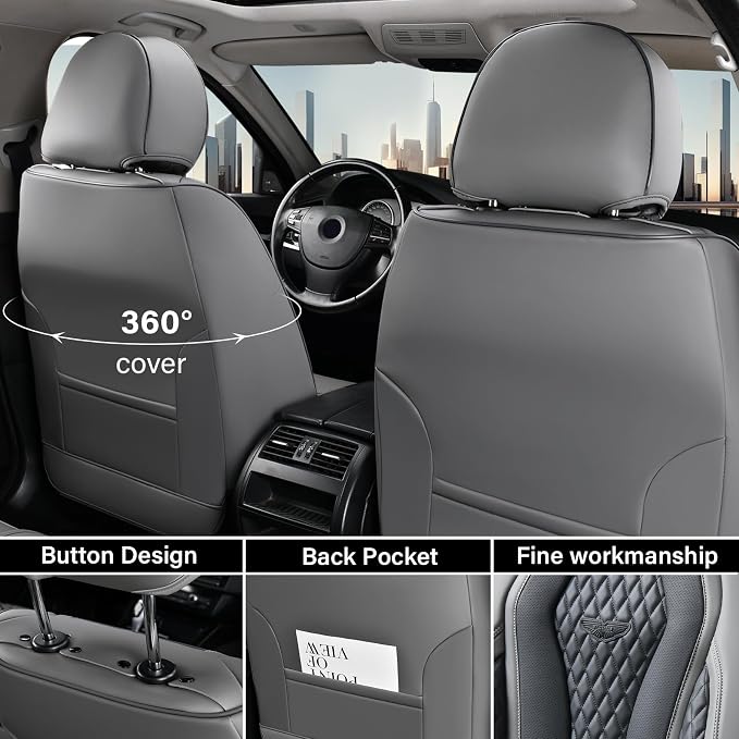Universal Seat Covers — Full Set — Black