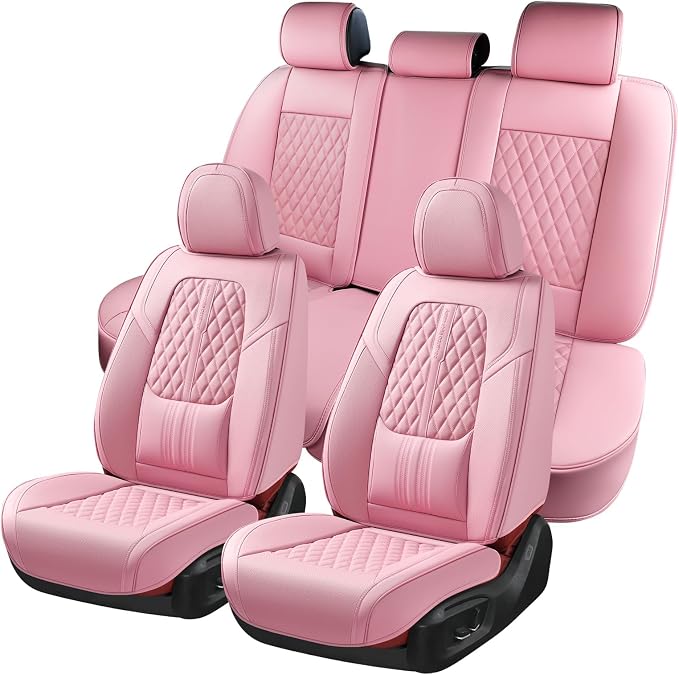 Universal Seat Covers — Full Set — Pink