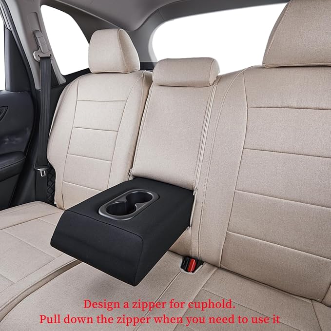 Fabric Seat Covers for Toyota Tacoma — Full Set — Beige