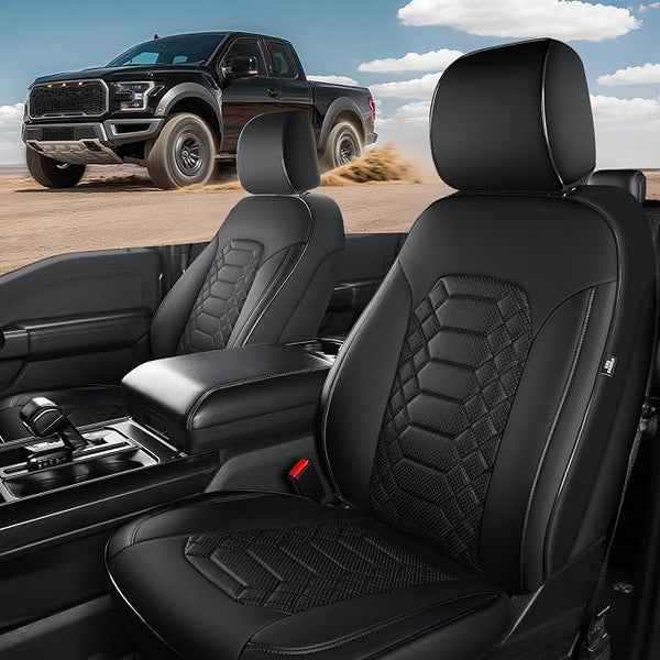 Faux Leather Seat Covers for Multiple Vehicles — Front Seat