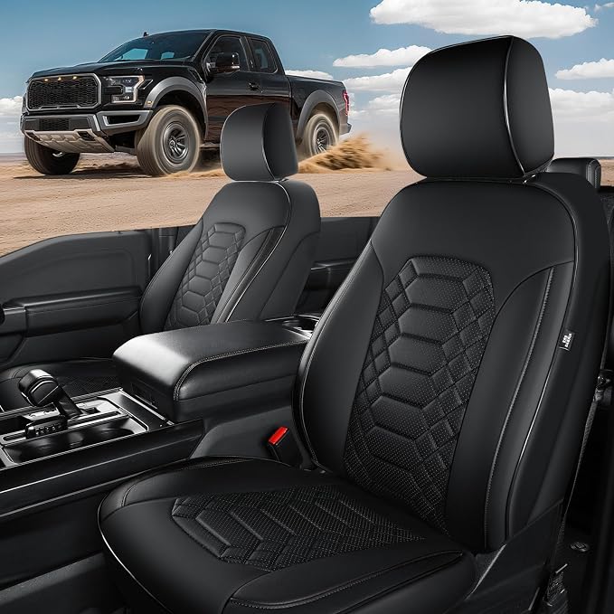 Faux Leather Seat Covers for Multiple Vehicles — Front Seat