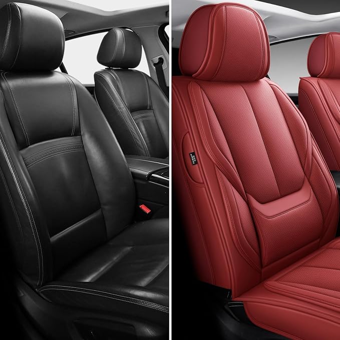 Universal Seat Covers — Front Seat — Red