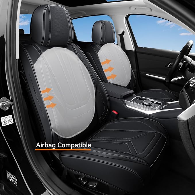 Universal Seat Covers — Front Seat — Black