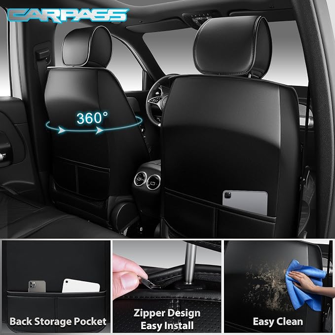 Universal Seat Covers — Full Set — Black