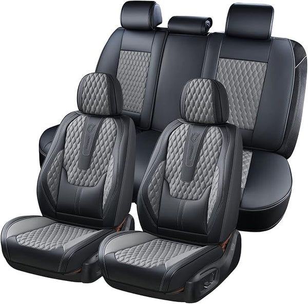 Universal Seat Covers — Full Set — Black / Gray