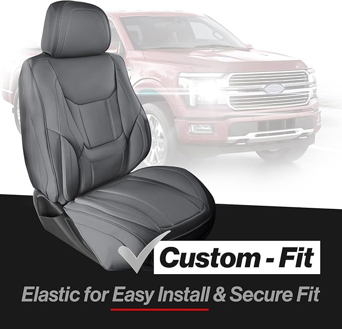 Seat Covers for Chevrolet Silverado — Front Seat — Gray