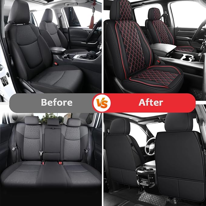 Seat Covers for Chevrolet Silverado / GMC Sierra — Full Set — Red