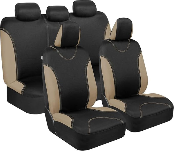 Car Seat Covers — Full Set — Beige