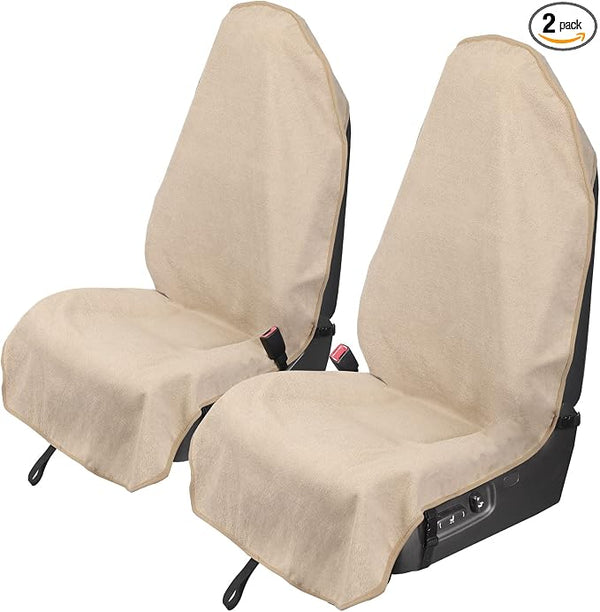 Pet Car Seat Protector — Front Seat — Beige