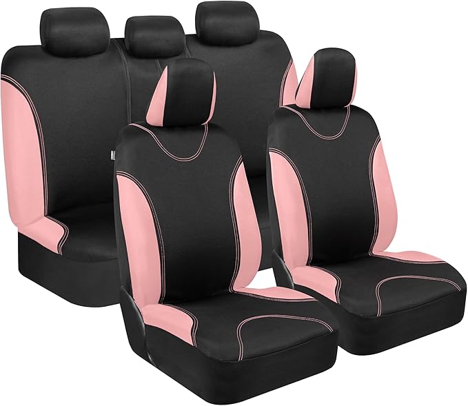 Car Seat Covers — Full Set — Pink
