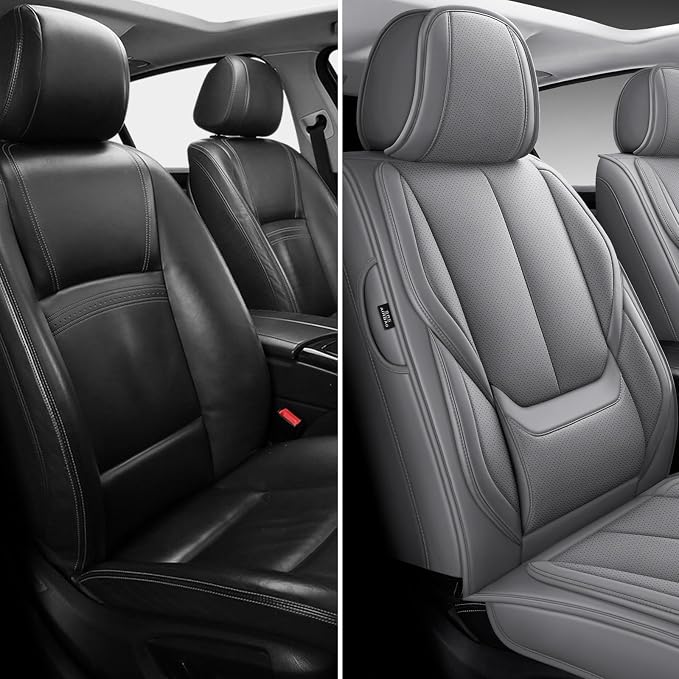 Universal Seat Covers — Front Seat — Gray